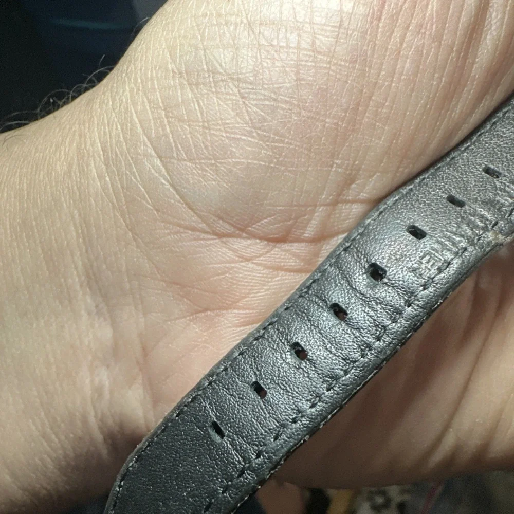 Nixon The Time Teller Blue/black 30mm Leather Watch Unisex‎ - Not Working Repair